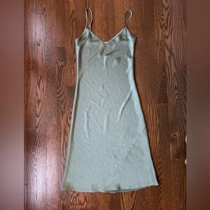 Wilfred Slip Midi Dress, Like New, Gallery Green, XXS
